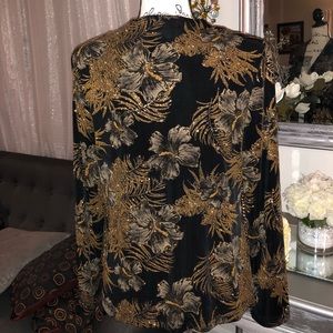 Ronni nicole Gold floral jacket
